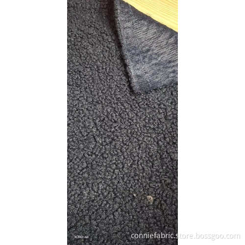 100% polyester lammliknande fleece (aiertai) stickad tyg